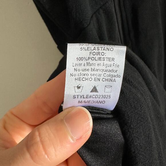 Windsor Black Button Up Linen Midi Dress - Picture 10 of 10